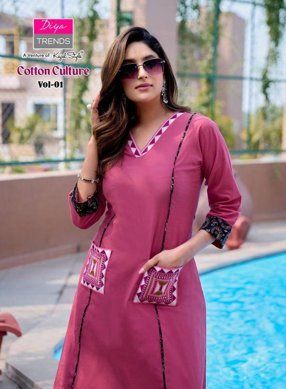 Diya trends cotton culture coord set Kurti distributors in bangalore